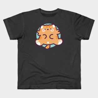 Orange Tabby Cat Kids T-Shirt